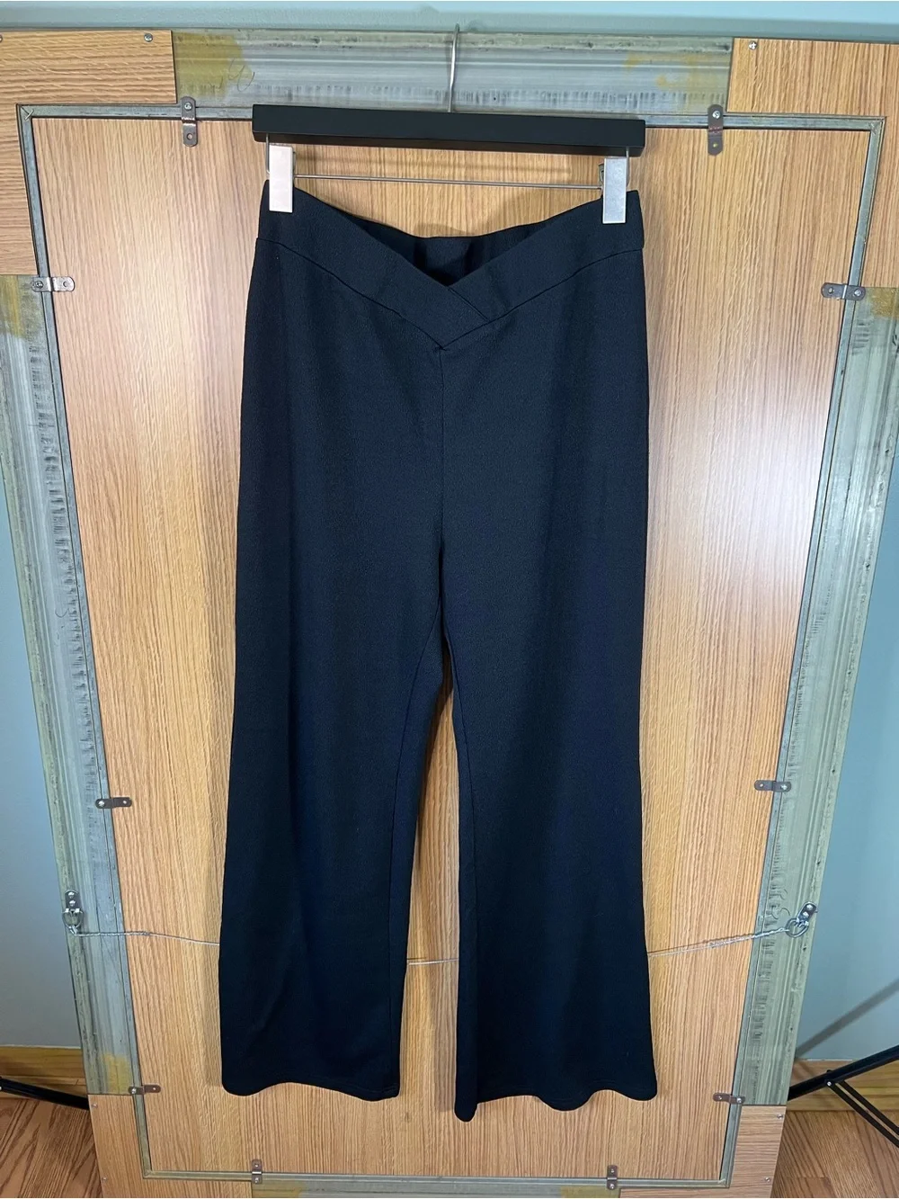 Cider Black Wide-Leg Stretchy Dress Pants Work Pants Size XL